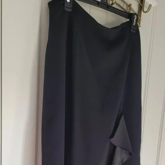 Long Black Skirt Dressy Womens Size 14/16 Dressbarn - Picture 5 of 6